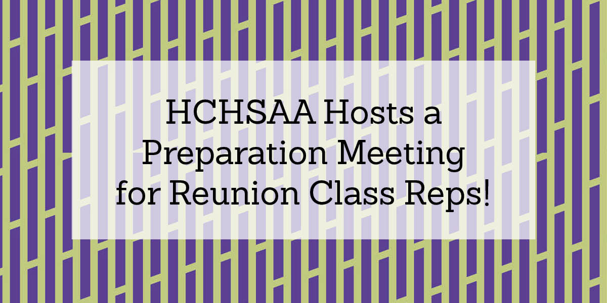 Reunion Preparation Meeting for Class Coordinators on February 23rd